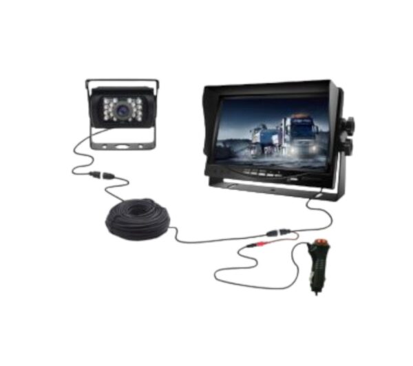 4PIN Heavy Duty Parking Camera System with 7'' Digital Monitor Reversing Kit Truck Van CarRadio.ie