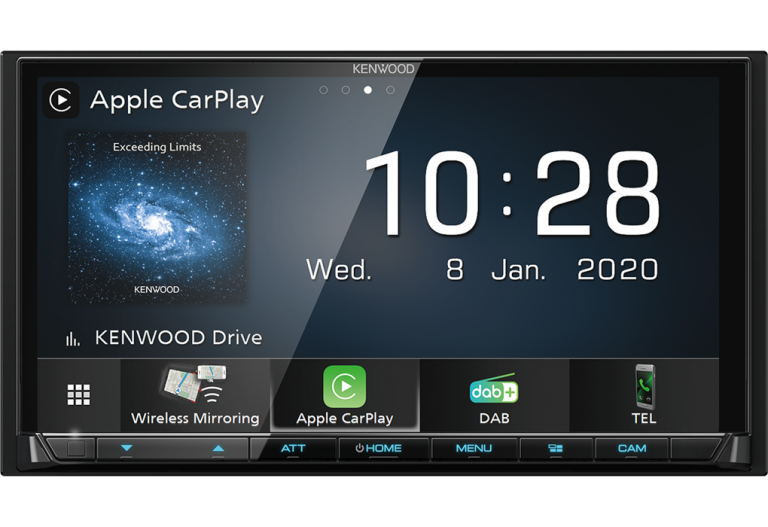 KENWOOD DMX8020DABS Wireless CarPlay Screen Double Din 7″DAB WiFi