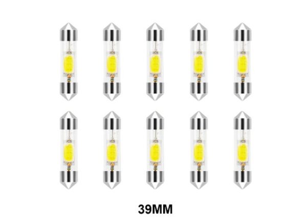 6pcs/lot 39mm 1.5W DC12V Interior Car LED Bulbs Dome Lights Plate CarRadio.ie