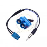 Dual FAKRA Radio Antenna Adapter Converter Cable with Amplifier