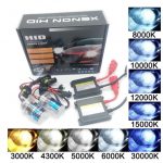 Car 6000K WHITE HID Xenon Headlights Kit 12V 55W Ballast & Xeon Light Bulbs (6)
