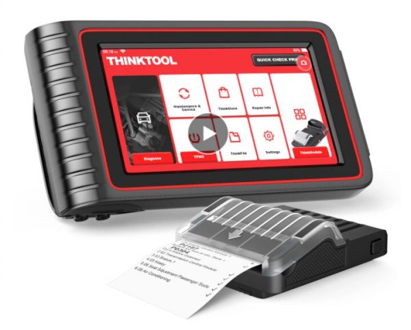 THINKCAR THINKTOOL with Printer Car OBDII Diagnostic Scanner Tool