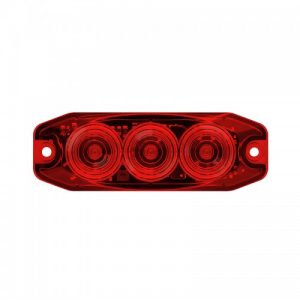 LED AUTOLAMPS 12/24V STOP/TAIL Low Profile Red Lens Lamp 11FM