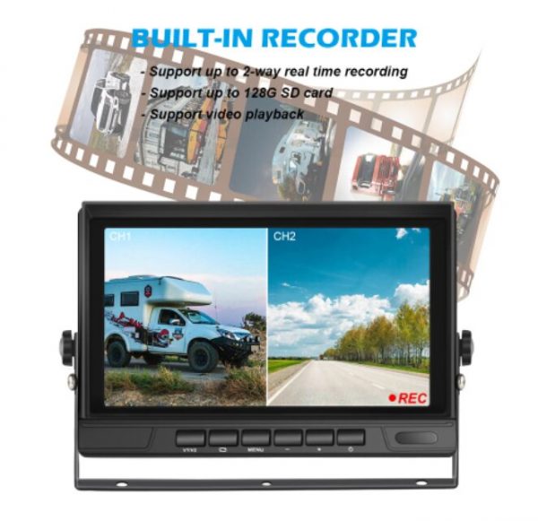 Bus Truck 2CHannels Monitor for Camera