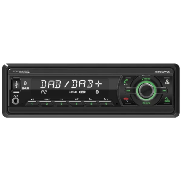 Echomaster RM1802U Car Radio with Bluetooth CarRadio.ie