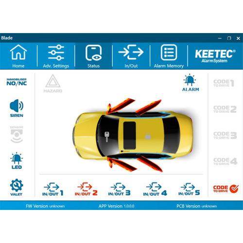KEETEC-BLADE Car Alarm Keetec Blade CAN BUS 