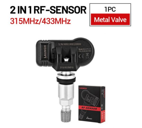 LAUNCH 1pc RF-SENSOR TPMS Sensor 315MHz 433MHz Programmable Sensor 2 In 1 Universal Tire Pressure Monitoring Sensor Programming Ireland