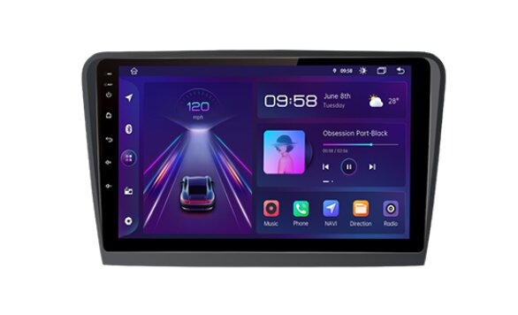 Car Radio Skoda SuperB 2 Android CarPlay Touchscreen Head Unit Multimedia