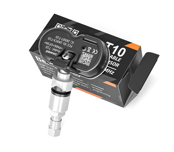 FOXWELL 4 pcs T10 Universal Programmable TPMS Sensor Tire Pressure Monitoring Sensors