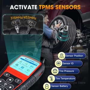 AUTEL MaxiTPMS TS508WF TPMS Relearn Tool Activate/Relearn All Sensors, Program MX-Sensors (315/433 MHz) Autodiagnostika CarRadio.ie