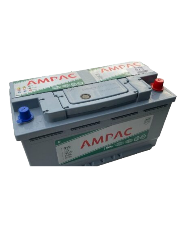 AMPAC 019 Battery 12V 100Ah 850A | Automotive Batteries CarRadio.ie