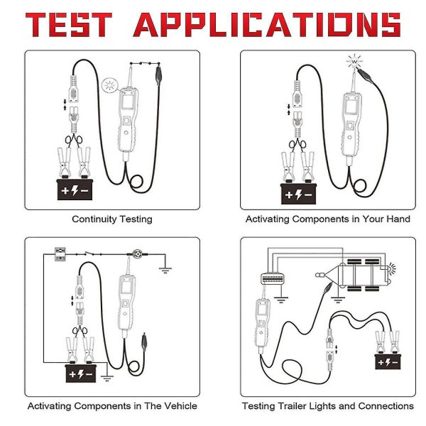 AUTEL PowerScan PS100 12V/24V Power Sensor Circuit Electrical Tester - Image 5