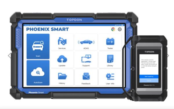 TOPDON PHOENIX SMART with 2 years update Professional Automotive Diagnostic Tool OBDII Car Code Scanner Programming Tool CarRadio.ie
