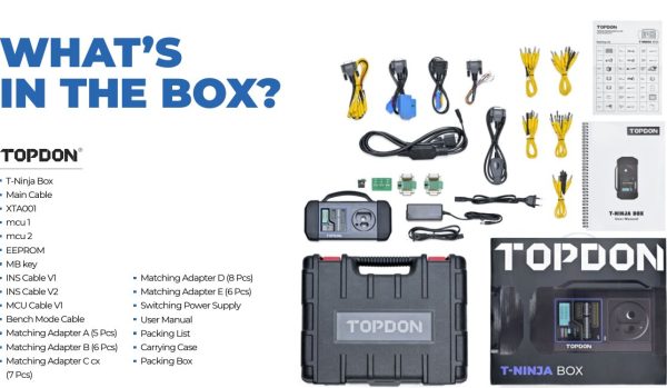 TOPDON T-Ninja Box Car Keys & Immobilizer System Programmer compatible with Phoenix Series CarRadio.ie