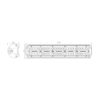 Vehicle LED Panel Light 150W / 370mm TLLB0090 Spot Flood Combo Lamp Bar CarRadio.ie