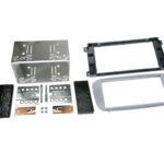 CONNECTS2 Ford Double Din Fascia Plate (Silver) Vehicles With Oval Shaped