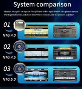 Car Stereo for Mercedes C-Class W204 CarPlay Touchscreen Head Unit Multimedia CarRadio.ie