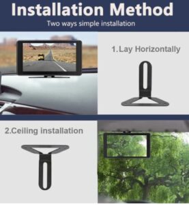 10.1 inch Touch Screen 4Channel 12/24V Monitor System with Night Vision Reverse Cameras CarRadio.ie