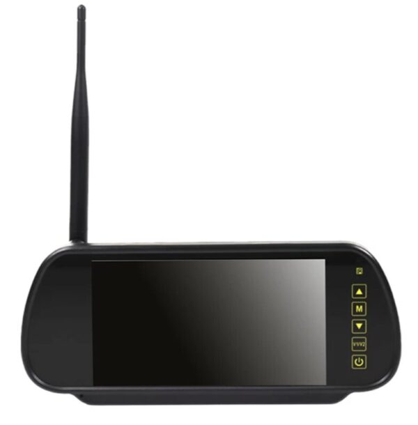 DURITE 7″ 12/24V AHD Wireless Mirror Monitor (4 camera inputs) 4-776-07 CarRadio.ie