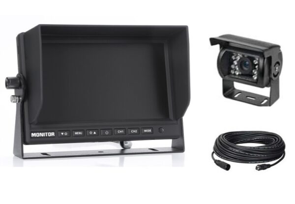 DURITE 9'' 2-channel CCTV kit includes a 9″ TFT-LCD monitor, Sony rear-view camera 0-775-30 CarRadio.ie