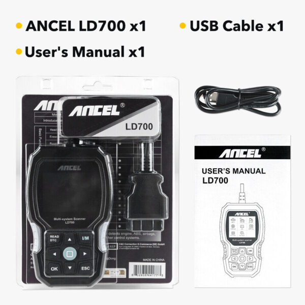 ANCEL LD700 - Land Rover Jaguar OBD2 All System Car Diagnostic Scanner Tool CarRadio.ie