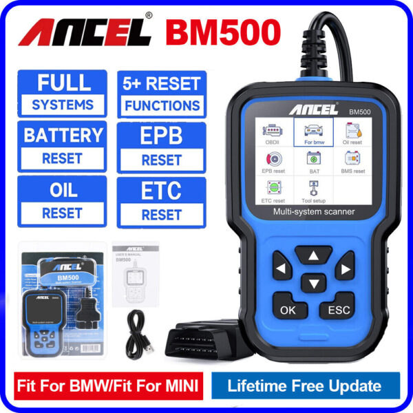 ANCEL BM500 - BMW OBD2 Car Diagnostic Code Scanner Tool