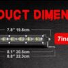 8inch LED 60W Ultra Slim Combo Light Bar Driving Work Lamp CarRadio.ie