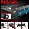 8inch LED 60W Ultra Slim Combo Light Bar Driving Work Lamp CarRadio.ie