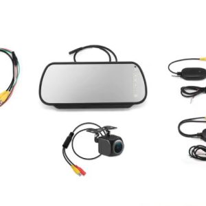 7inch Clip-On Mirror Monitor & Wireless Reversing Camera Kit CarRadio.ie