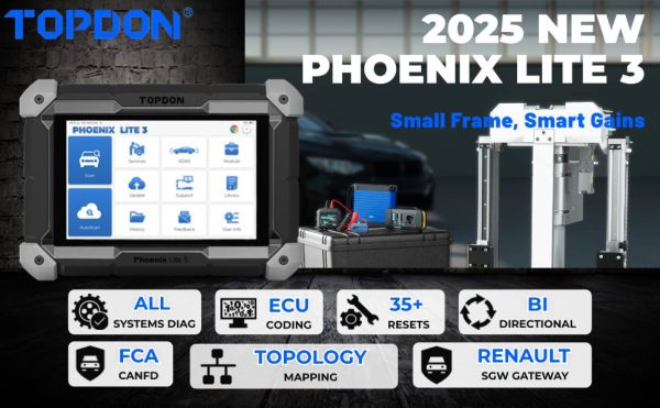 TODPON Phoenix Lite 3 Automotive Diagnostic Tool CarRadio.ie