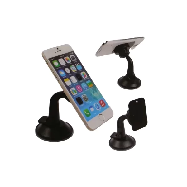 ID66 Car Suction Phone Holder with Magnetic Grip for 360-Degree Rotation CarRadio.ie