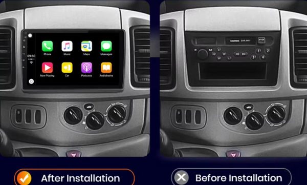 Car Stereo CarPlay Renault Trafic Opel Vivaro Nissan Primastar Android Touchscreen Multimedia CarRadio.ie